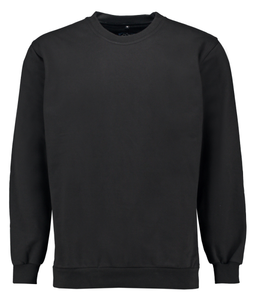 Das schwarze bioaktive Sweatshirt verhindert auch bei köperlicher Aktivität zuverlässig die Entstehung von Schweißgeruch auf der Faser.